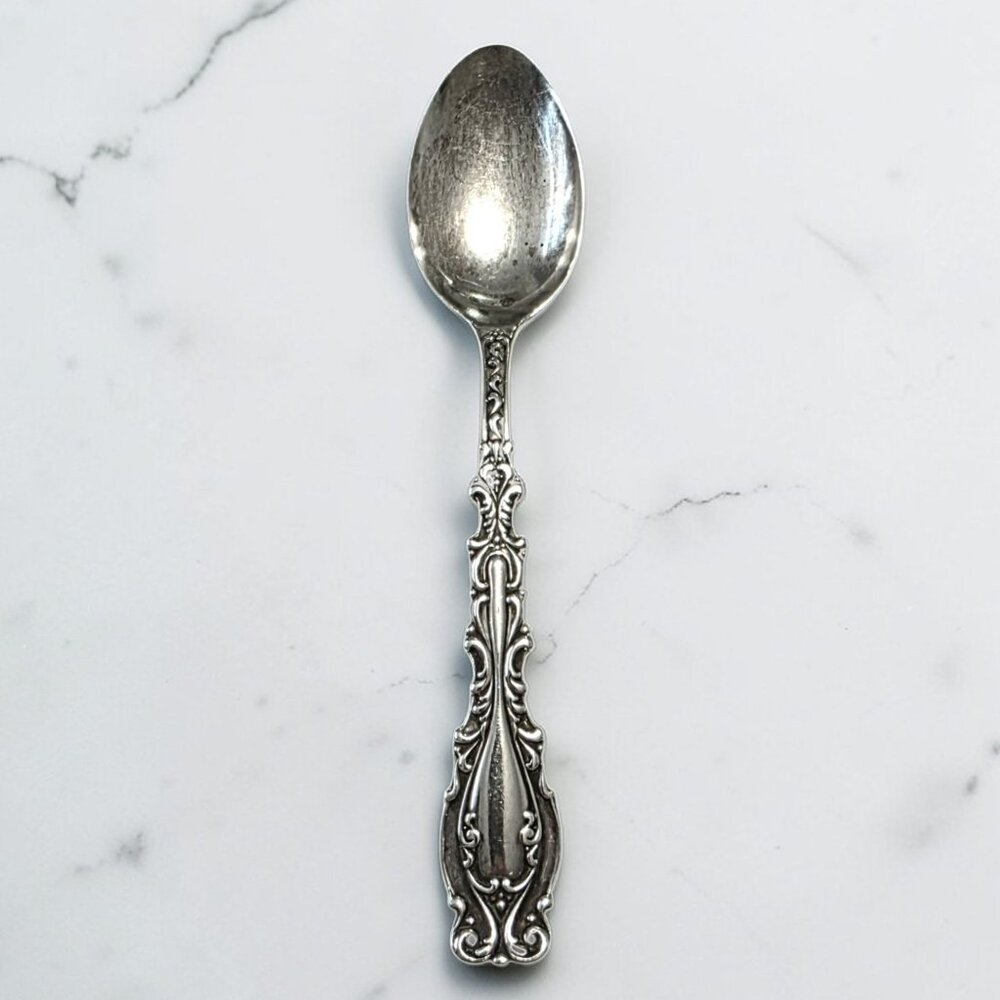 1896 Frank Whiting Sterling Silver Teaspoon Josephine Scroll Replacement 15.8g